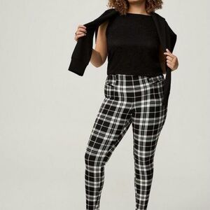 NWT Black and White Plaid Women's Pants